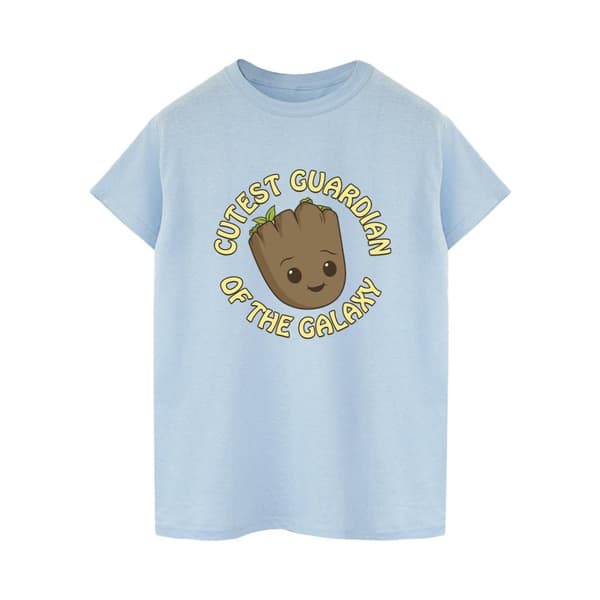 Marvel Womens/Ladies I Am Groot Cutest Guardian Cotton Boyfriend T-Shirt