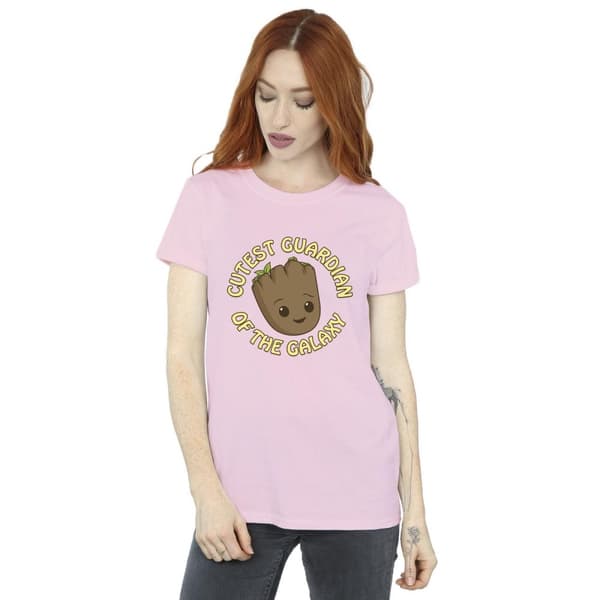Marvel Womens/Ladies I Am Groot Cutest Guardian Cotton Boyfriend T-Shirt