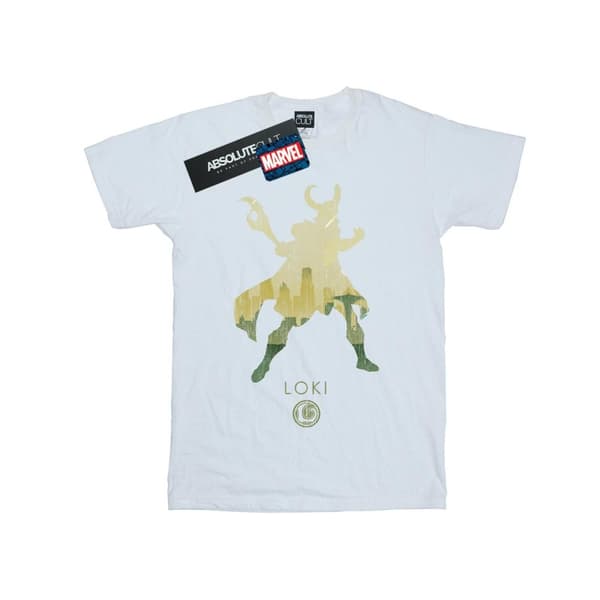 Marvel Womens/Ladies Loki Silhouette Cotton Boyfriend T-Shirt