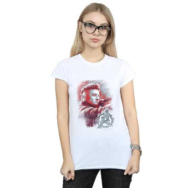 Marvel Womens/Ladies Avengers Endgame Hawkeye Brushed Cotton T-Shirt