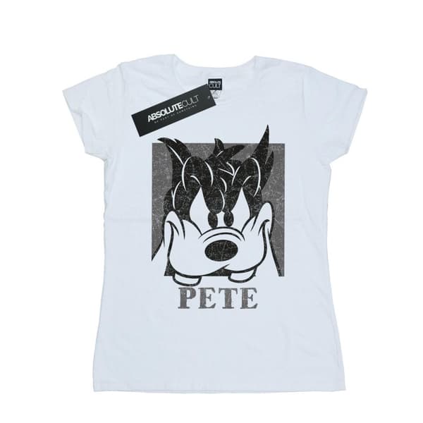 Disney Womens/Ladies Pete Cropped Head Cotton T-Shirt