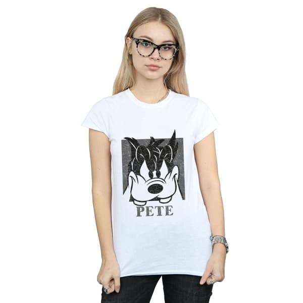 Disney Womens/Ladies Pete Cropped Head Cotton T-Shirt