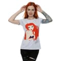 Miniatyrbillede 2 af 5: Disney Princess Womens/Ladies The Little Mermaid Ariel Silhouette Cotton T-Shirt