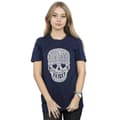 Miniatyrbild 2 av 5: Disney Dam/Tjej Tinker Bell Skull Boyfriend T-shirt i bomull
