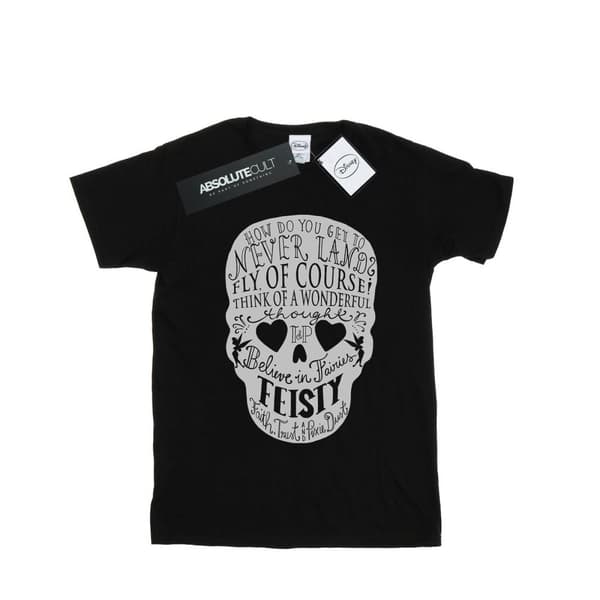 Disney Dam/Tjej Tinker Bell Skull Boyfriend T-shirt i bomull