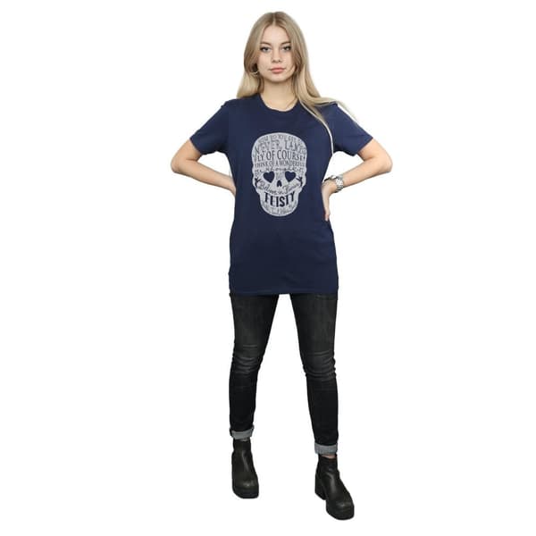 Disney Dam/Tjej Tinker Bell Skull Boyfriend T-shirt i bomull