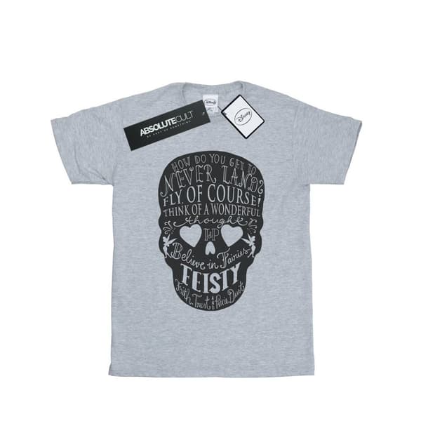 Disney Dam/Tjej Tinker Bell Skull Boyfriend T-shirt i bomull