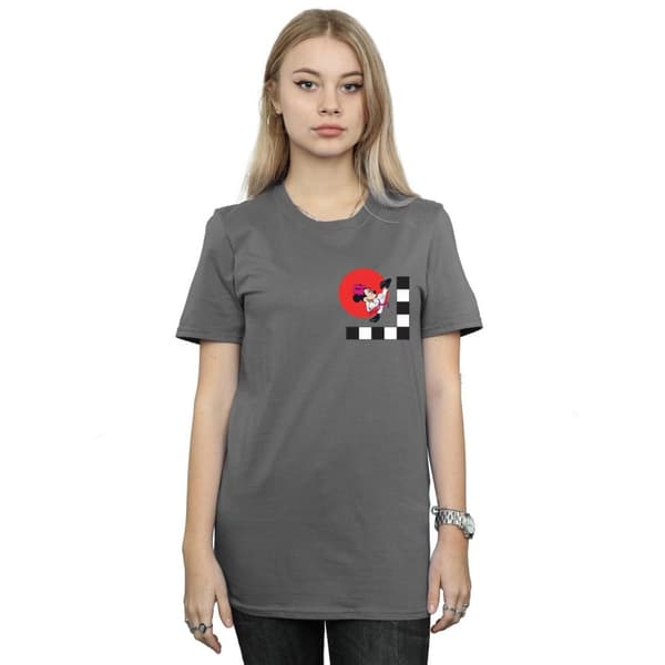 Disney Dam/Tjej Minnie Mouse Karate Kick Boyfriend T-shirt i bomull