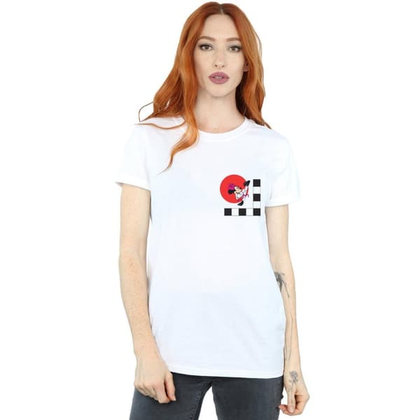Disney Dam/Tjej Minnie Mouse Karate Kick Boyfriend T-shirt i bomull