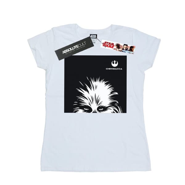 Star Wars Womens/Ladies Chewbacca Look Cotton T-Shirt White S