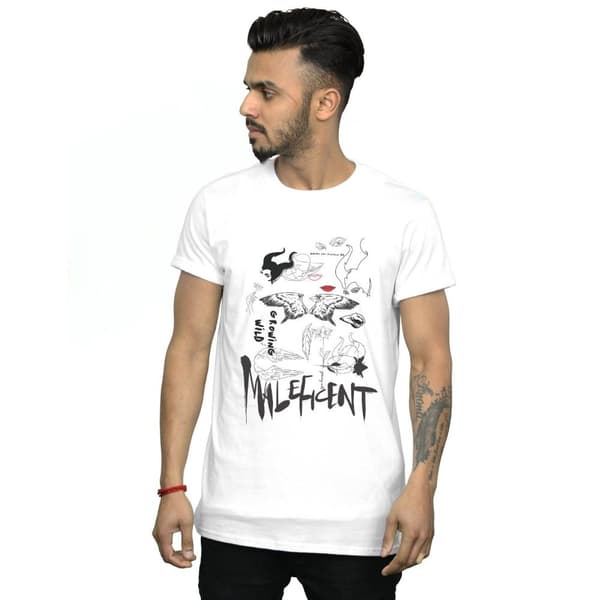 Disney Mens Maleficent Mistress Of Evil - T-shirt med vildväxande collage