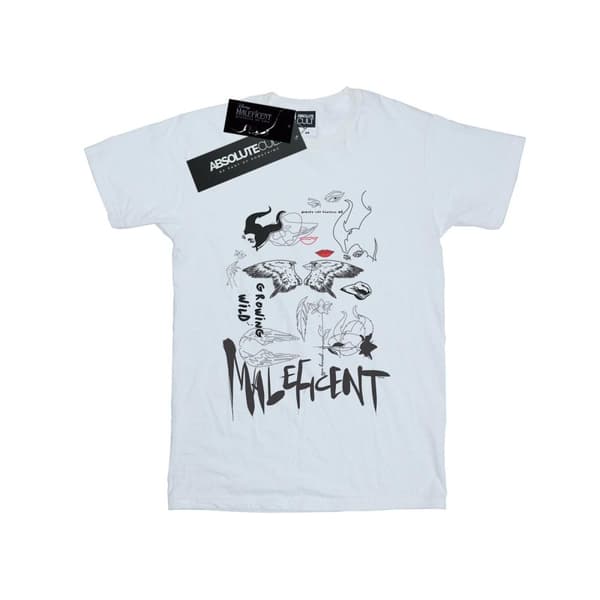 Disney Mens Maleficent Mistress Of Evil - T-shirt med vildväxande collage