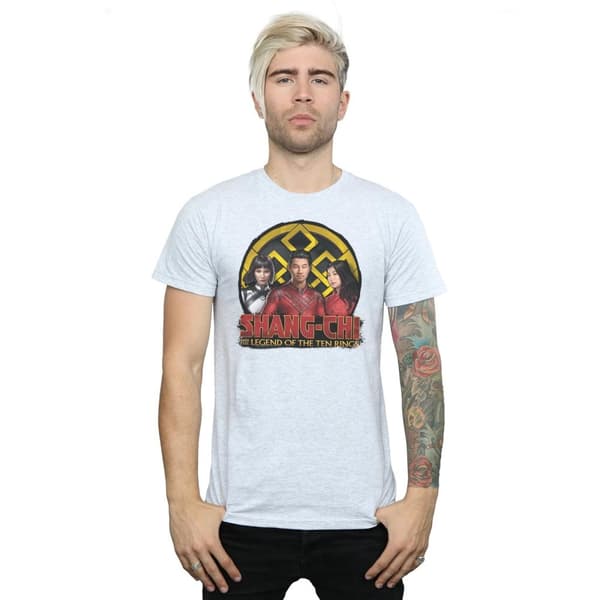 Marvel Herr T-shirt med grupplogotyp och emblem från Shang-Chi And The Legend Of The Ten Rings