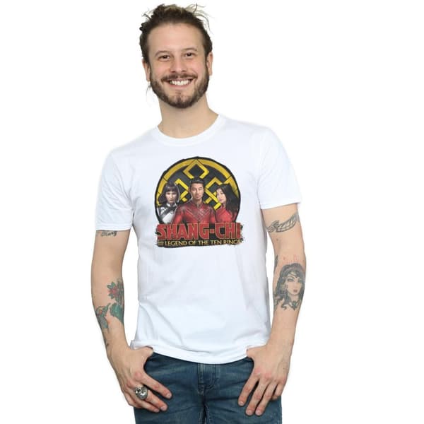 Marvel Herr T-shirt med grupplogotyp och emblem från Shang-Chi And The Legend Of The Ten Rings
