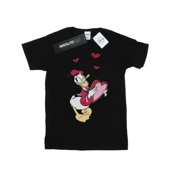 Disney Donald Duck Love Heart T-shirt i bomull för flickor
