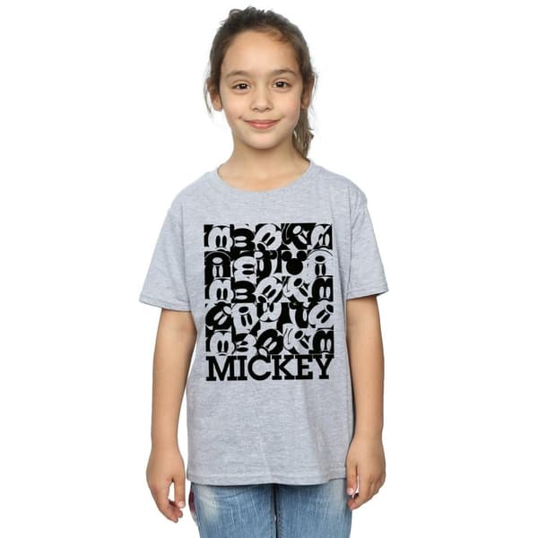 Disney Musse Pigg T-shirt i bomull med rutnät för flickor
