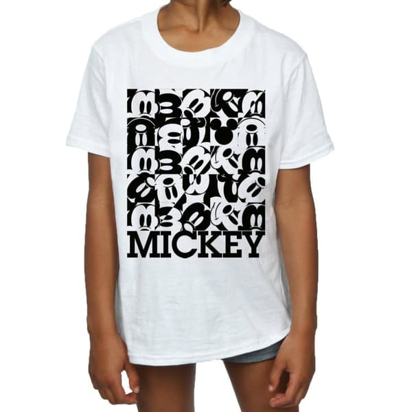 Disney Musse Pigg T-shirt i bomull med rutnät för flickor