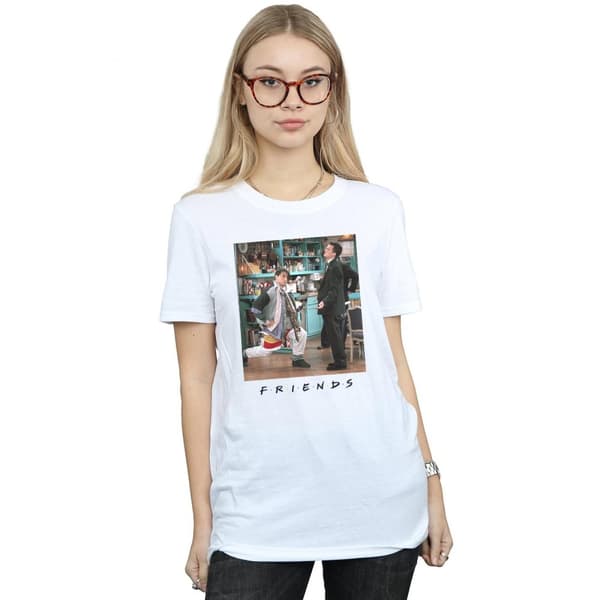Friends Womens/Ladies Joey Lunges Cotton Boyfriend T-Shirt