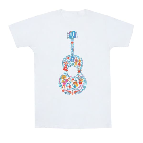 Disney Herr T-shirt med gitarrmönster från Coco