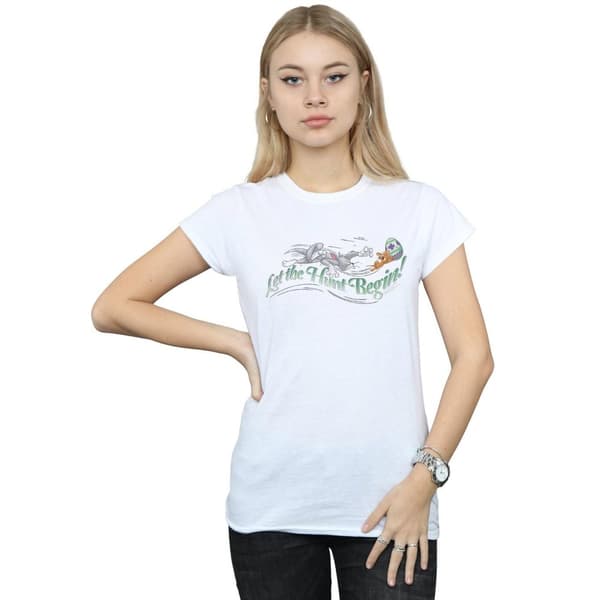 Tom And Jerry Womens/Ladies Let The Hunt Begin Cotton T-Shirt