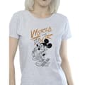 Miniatyrbild 3 av 4: Disney Dam/Tjej Musse Pigg World Tour Line T-shirt i bomull
