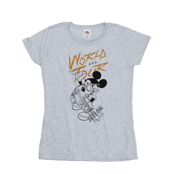 Disney Dam/Tjej Musse Pigg World Tour Line T-shirt i bomull