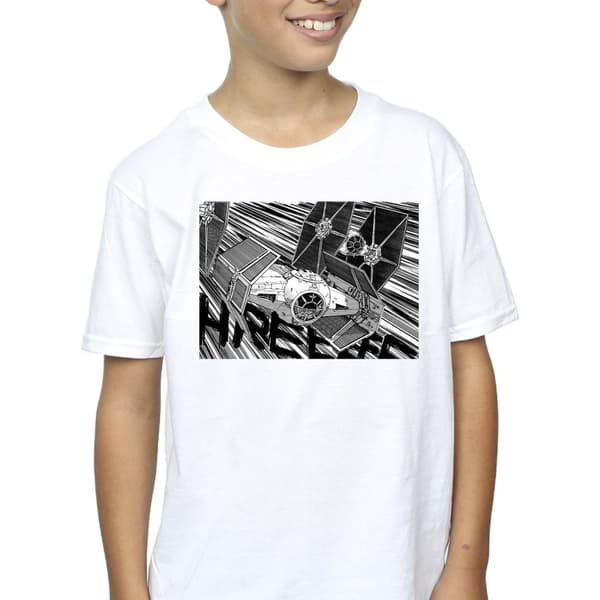 Star Wars Boys Anime Plane T-Shirt