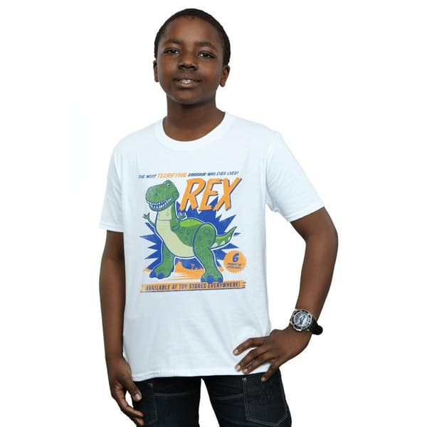 Disney Boys Toy Story 4 Rex Terrifying Dinosaur T-Shirt
