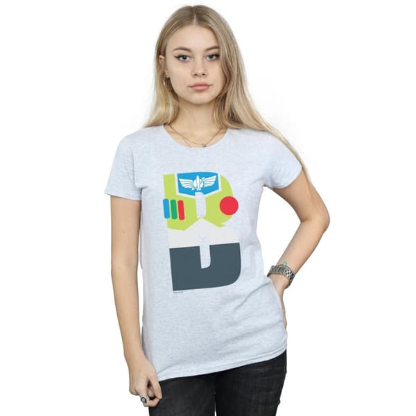 Disney Dam/Tjej Alphabet B Is For Buzz Lightyear Bomulls-T-shirt