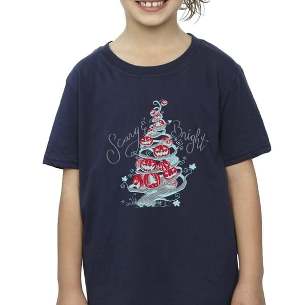 Disney Girls The Nightmare Before Christmas Scary & Bright Cotton T-Shirt