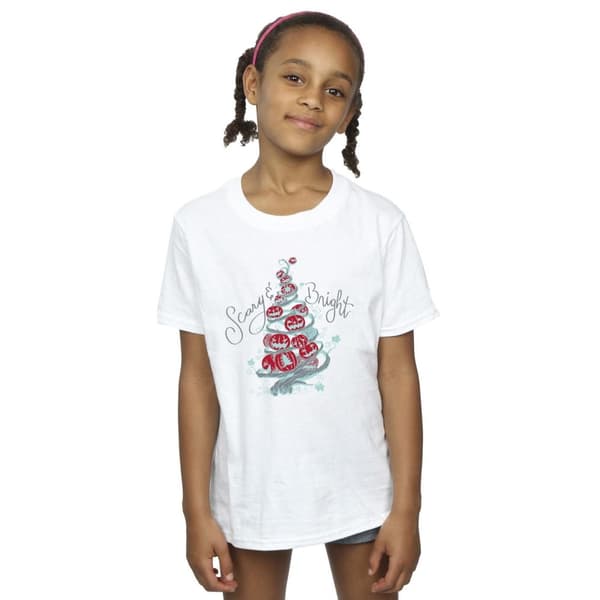 Disney Girls The Nightmare Before Christmas Scary & Bright Cotton T-Shirt
