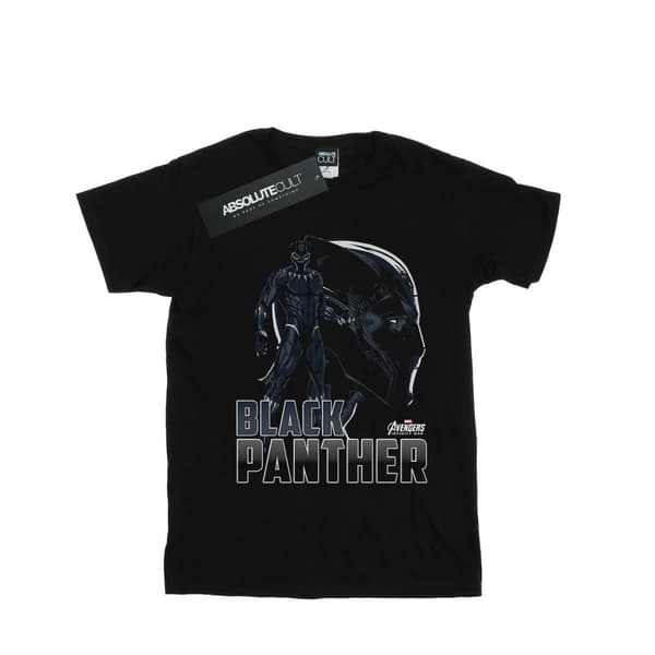 Marvel Girls Avengers Infinity War Black Panther Character Cotton T-Shirt