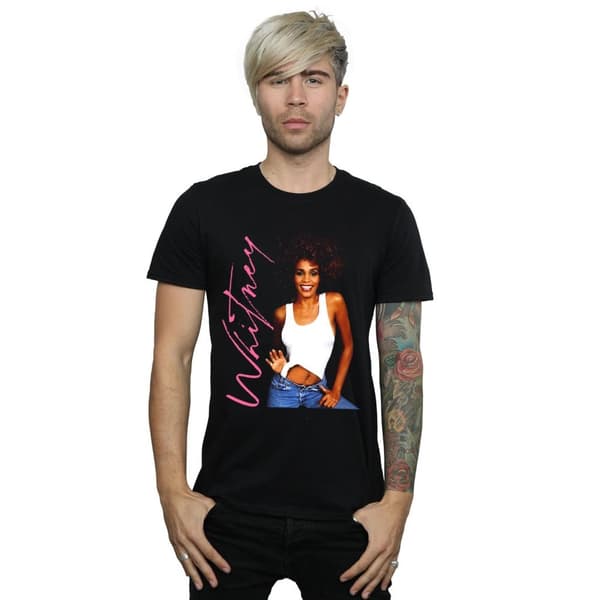 Whitney Houston Mens Whitney Smile T-Shirt