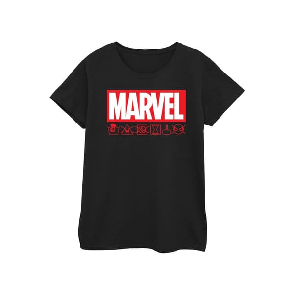 Marvel Womens/Ladies Logo Wash Care Cotton T-Shirt