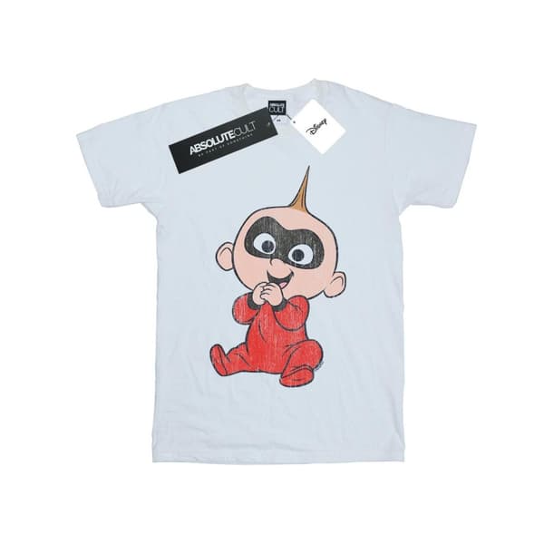 Disney Dam/dam Incredibles 2 Jack Jack Boyfriend T-shirt i bomull White XXL