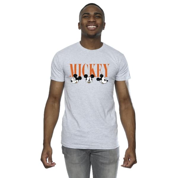Disney Mens Mickey Mouse Faces T-shirt