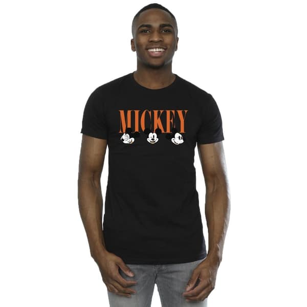 Disney Mens Mickey Mouse Faces T-shirt