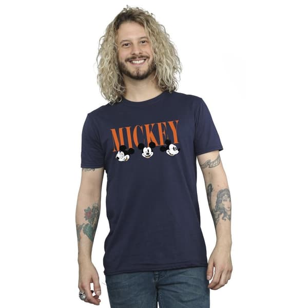 Disney Mens Mickey Mouse Faces T-shirt