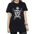 Miniatyrbild 3 av 5: Disney Dam/Lady Nightmare Before Christmas Misfit Love Boyfriend T-shirt i bomull