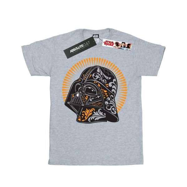 Star Wars Girls Darth Vader Dia De Los Muertos Cotton T-Shirt