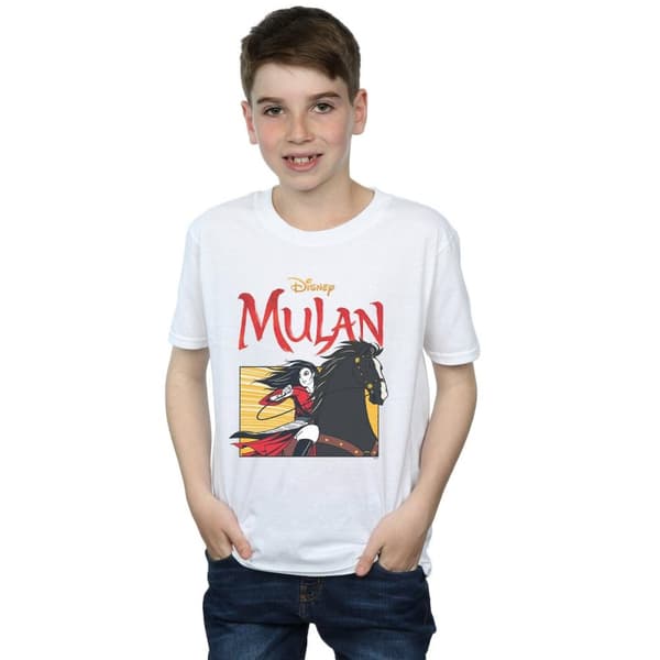 Disney Boys Mulan Movie Horse Frame T-Shirt