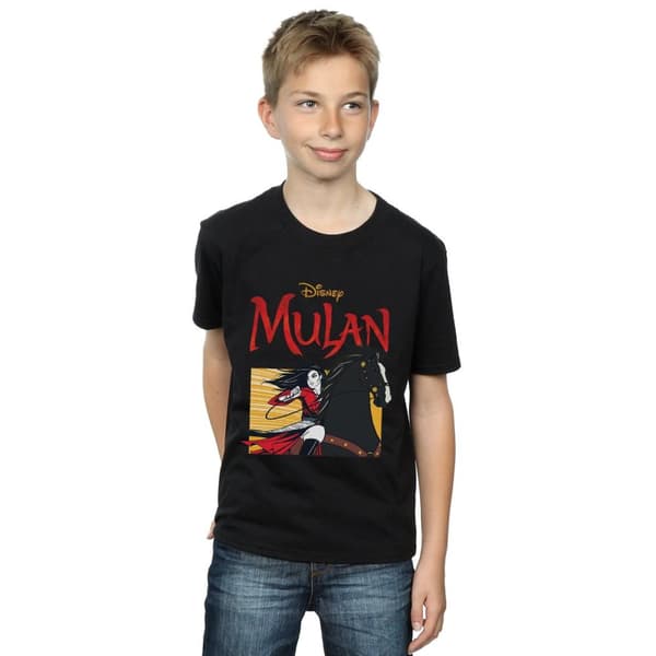 Disney Boys Mulan Movie Horse Frame T-Shirt