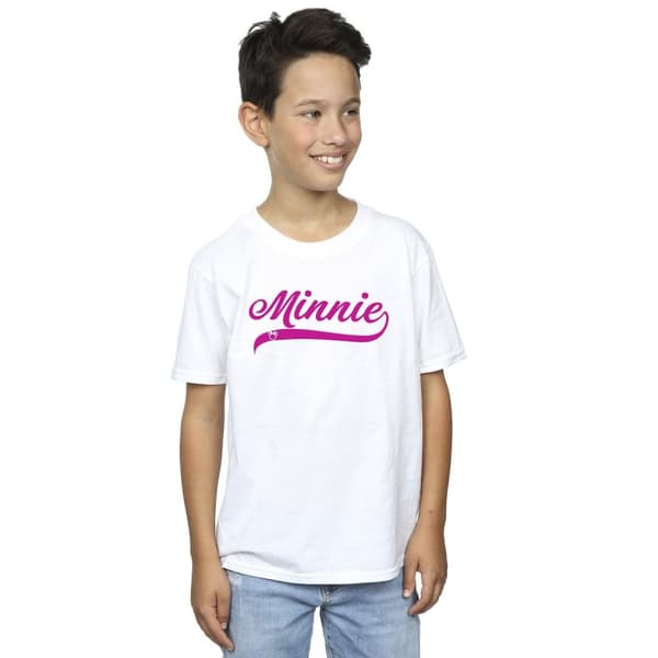 Disney Pojkar Minnie Mouse - T-shirt med logotyp