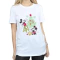 Miniatyrbild 3 av 5: Disney Dam/Tjej Mickey And Minnie Christmas Tree Boyfriend T-shirt i bomull