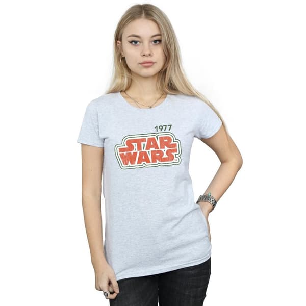 Star Wars Dam/dam Retro Outline T-shirt i bomull