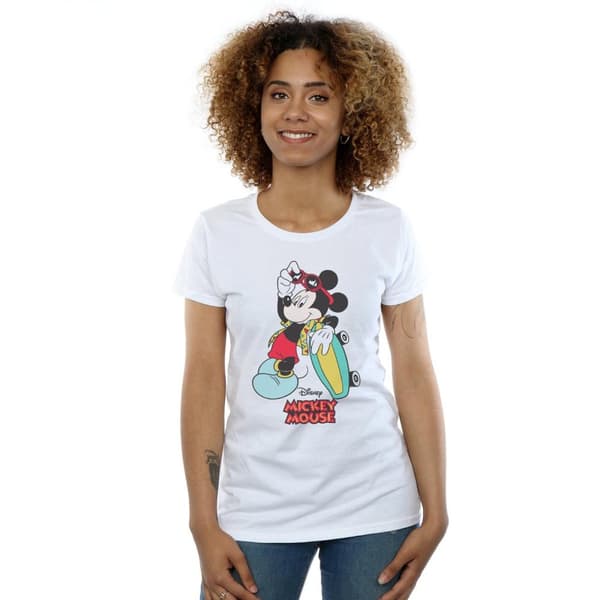 Disney Womens/Ladies Mickey Mouse Skate Dude Cotton T-Shirt