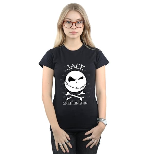 Disney Dam/Tjej - Nightmare Before Christmas Jack Face - T-shirt i bomull