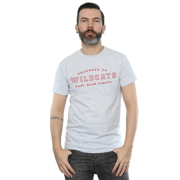 Disney Mens High School Musical The Musical Property Of Wildcats T-Shirt