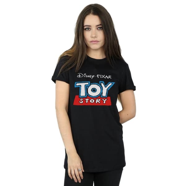 Disney Pojkvänströja i bomull - dam/dam Toy Story Cartoon Logo