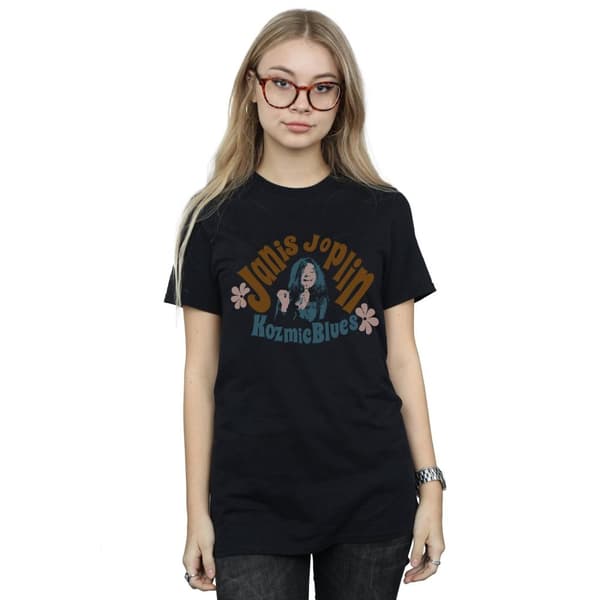 Janis Joplin Womens/Ladies Kozmic Blues Cotton Boyfriend T-Shirt